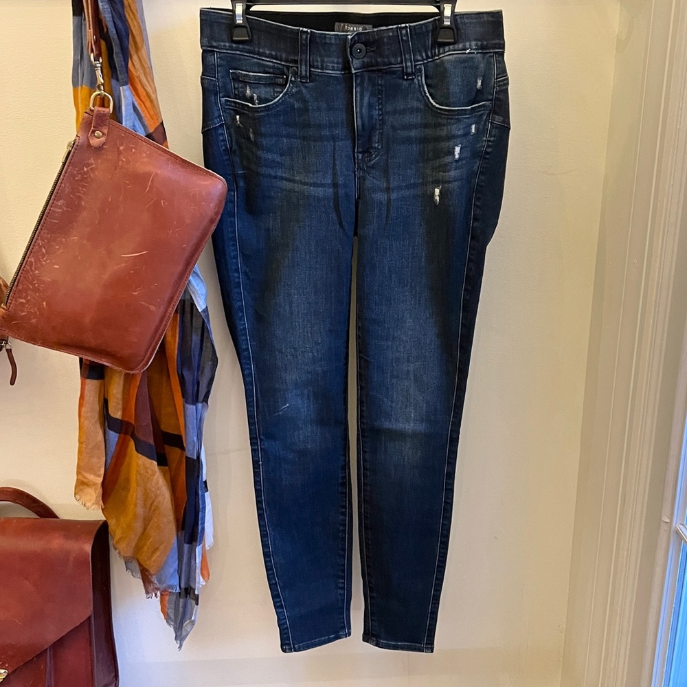Torrid Bombshell Skinny Stretch Dark Wash Super Soft Jeans 10 Reg.